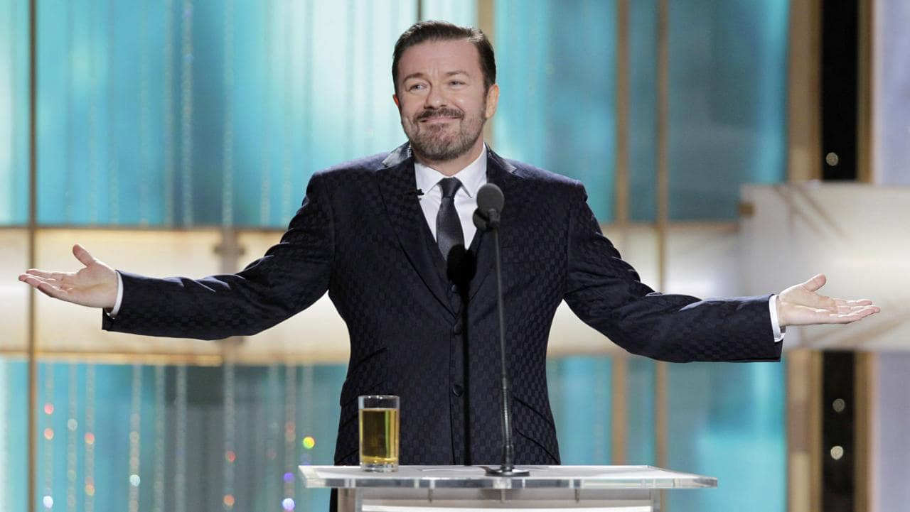 Controversial humour from Ricky Gervais @ the Golden Globes • MGI